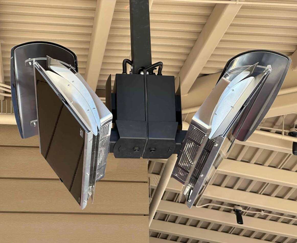 Natural gas patio heaters - Twin Peaks Phoenix Natural gas patio heaters were installed in the house in Phoenix, AZ