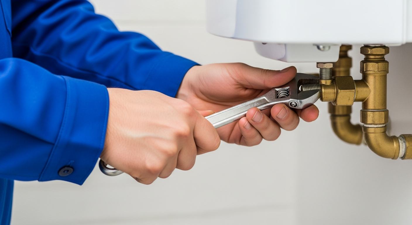 Arizona homeowner checking and replacing a water filter