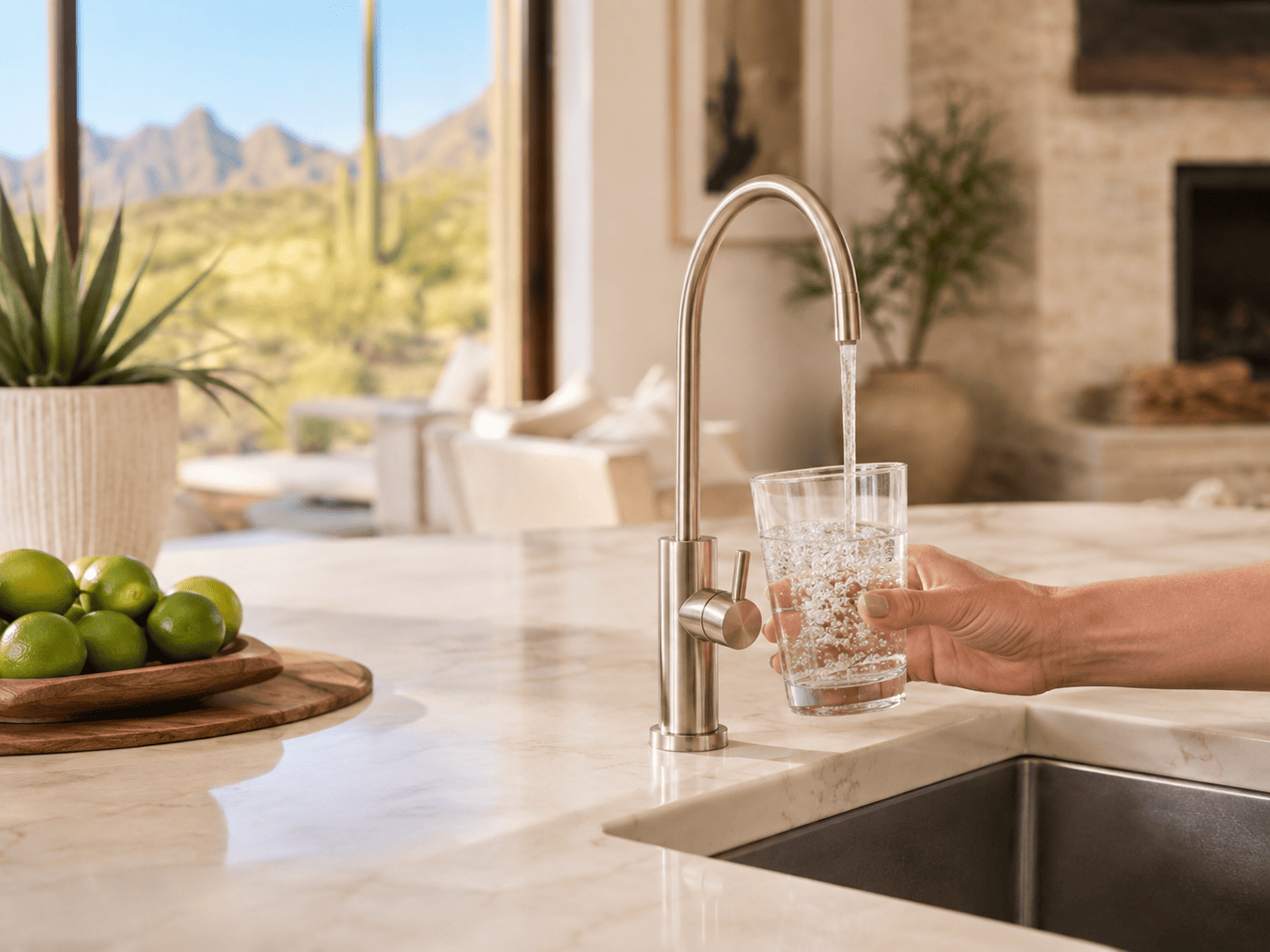 Water filtration installation
