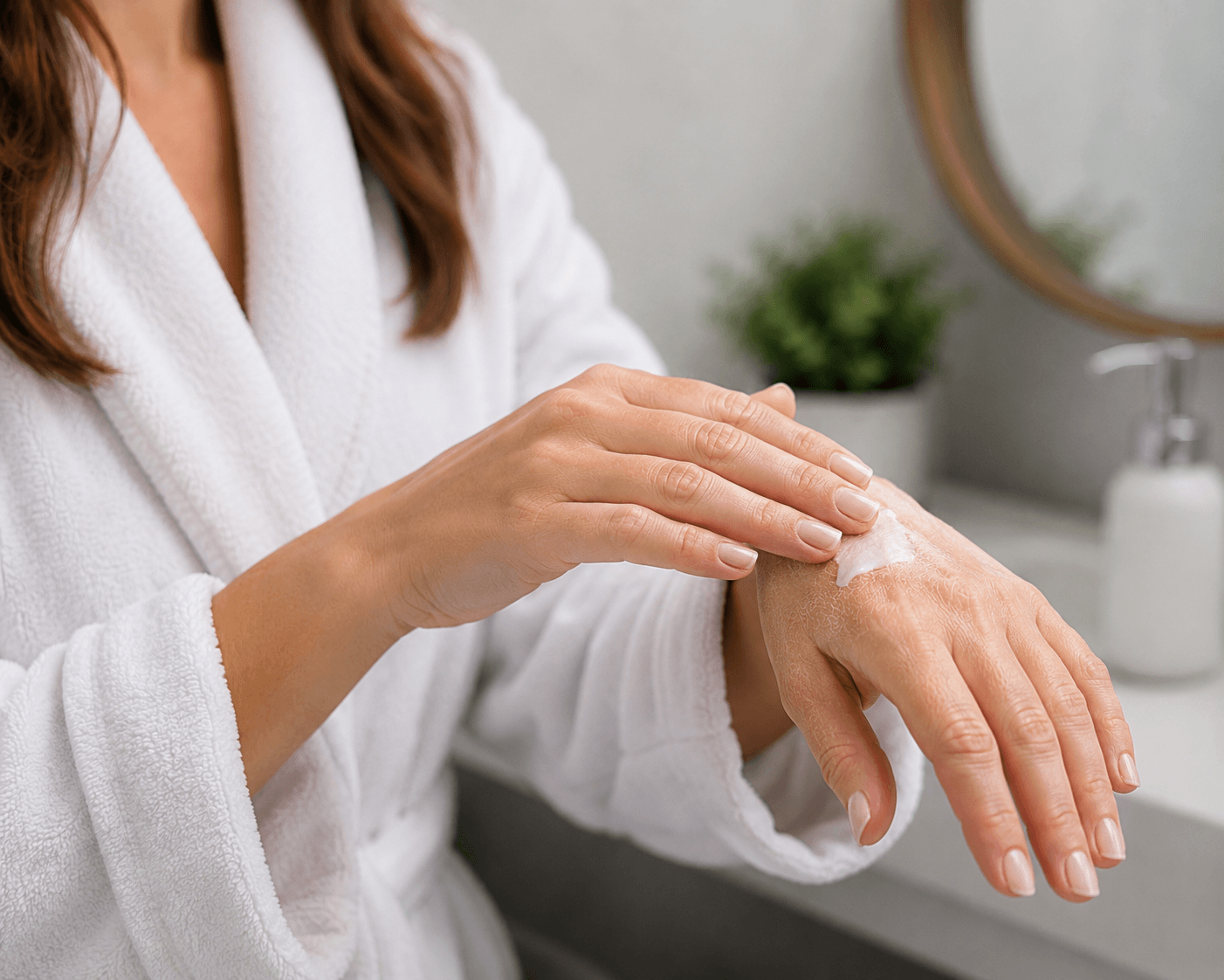 Dry skin after showering