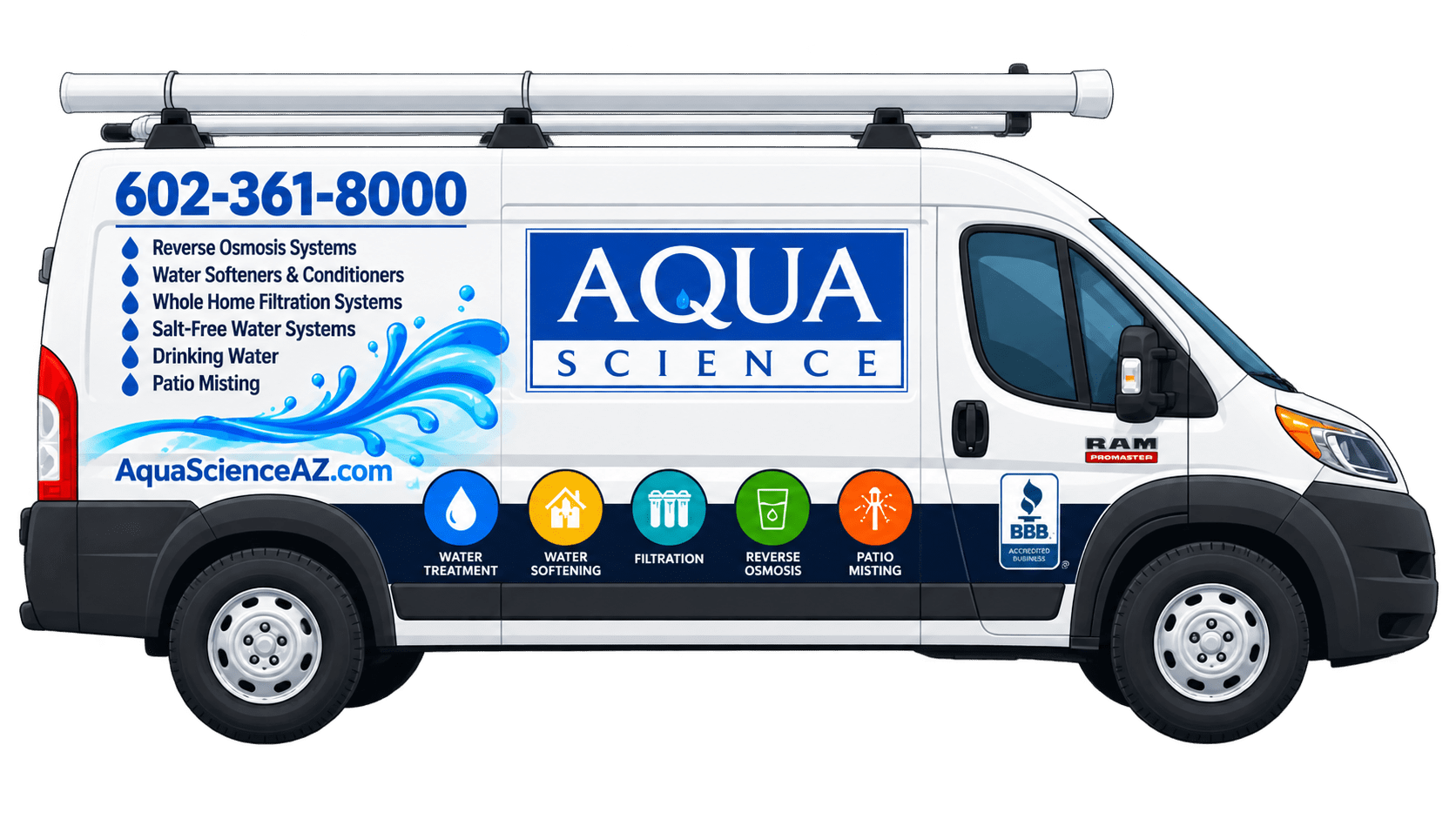 Aqua Science service van